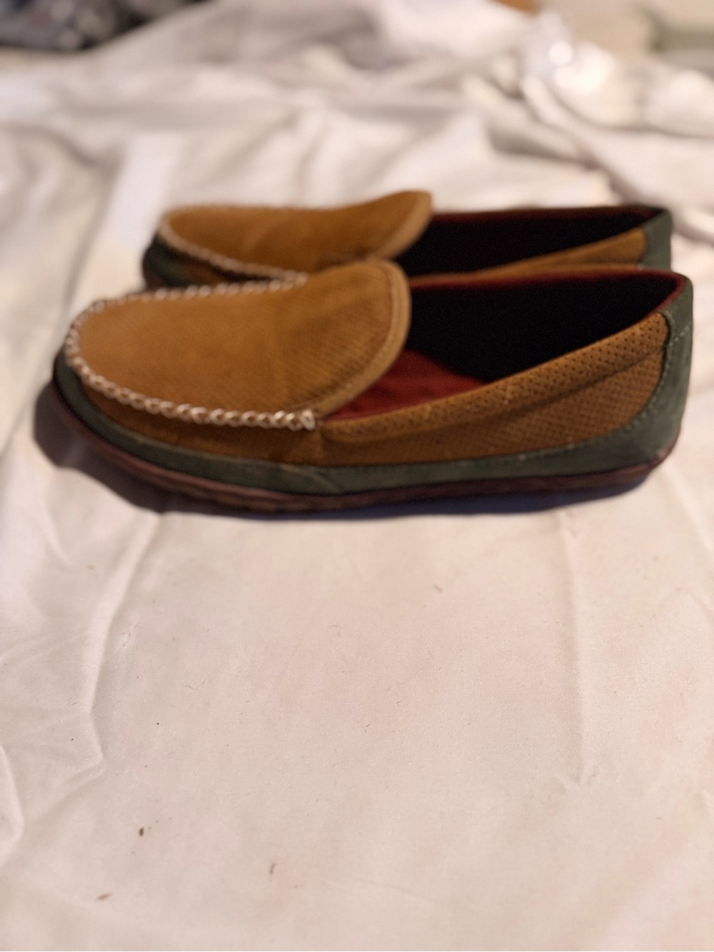 Men's L. L. Bean Brown Suede Slip-On Loafers